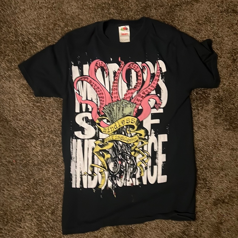 Fruit of the Loom Size S Black MSI Shirt